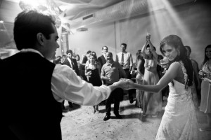 Dancing to a wedding band